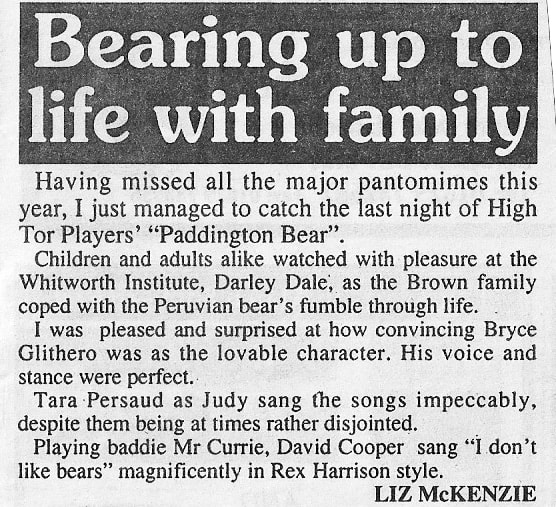 Paddington Bear, High Tor Players 1996, picture 2