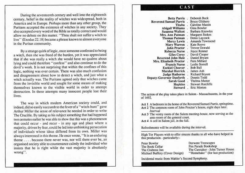 The Crucible, High Tor Players 1991, picture 4