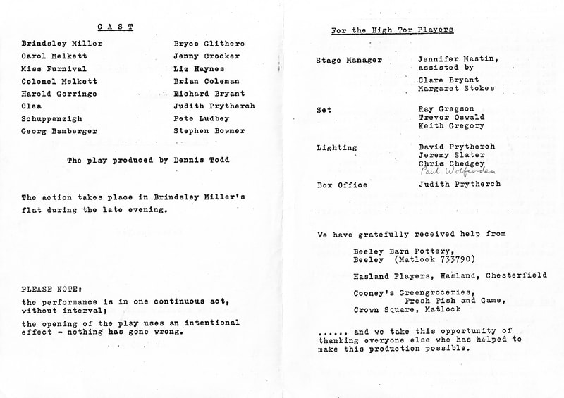 Black Comedy, High Tor Players 1985, picture 3