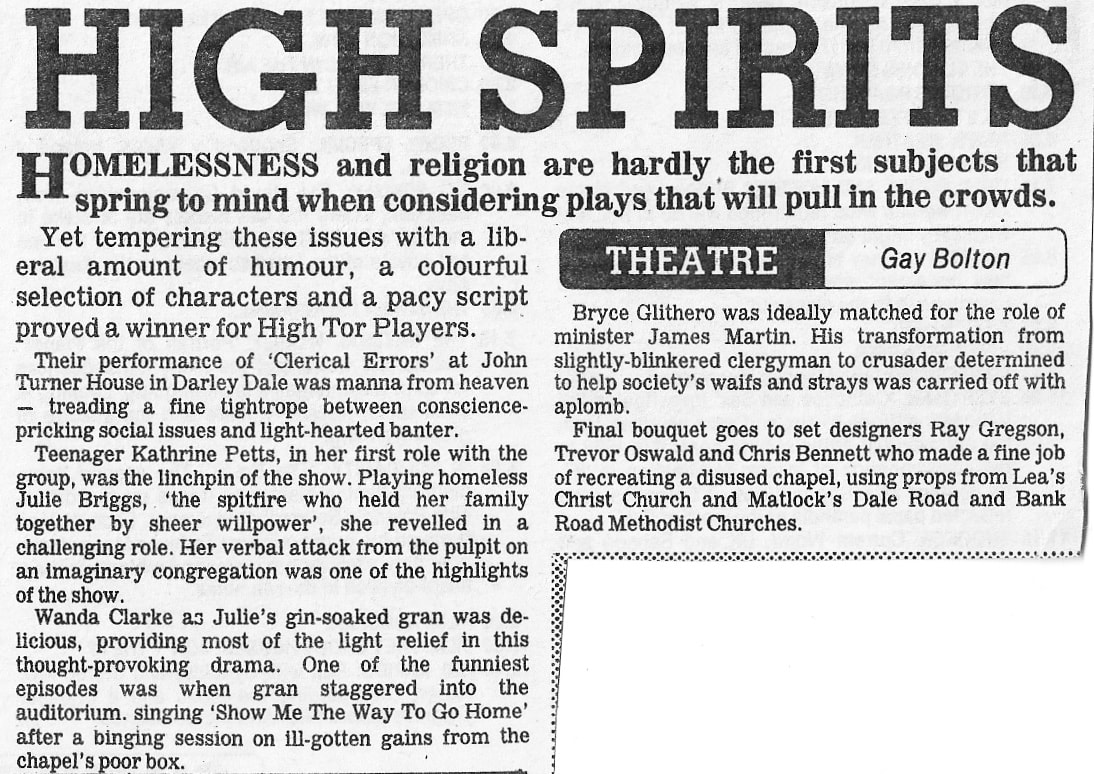 Clerical Errors, High Tor Players 1991, picture 10