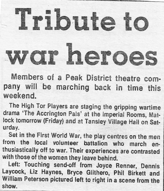 Accrington Pals, High Tor Players 1991, picture 2