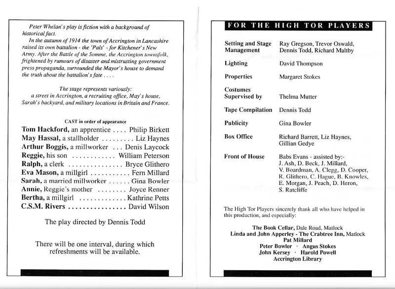 Accrington Pals, High Tor Players 1991, picture 19