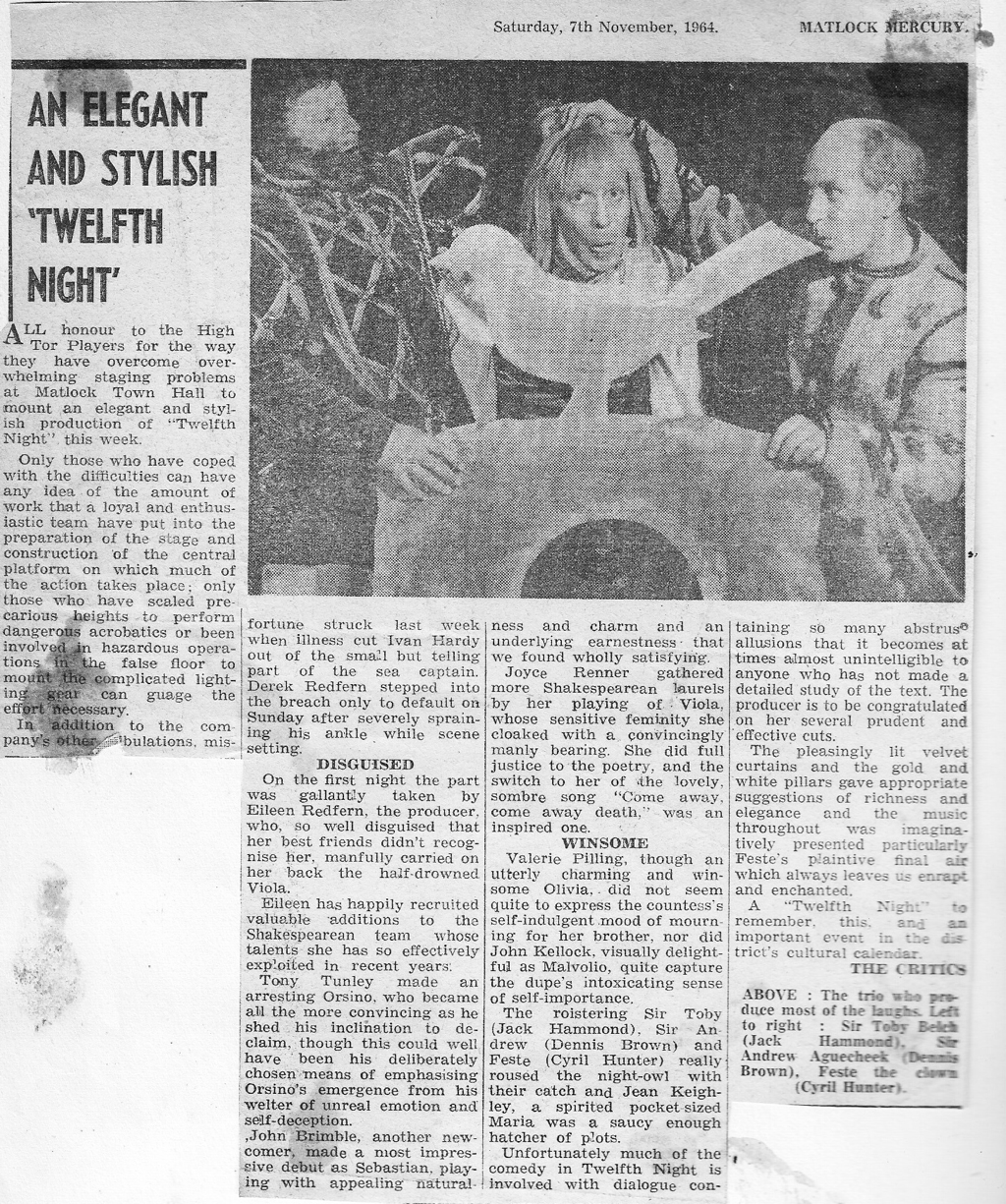 Twelfth Night, High Tor Players 1964, picture 6