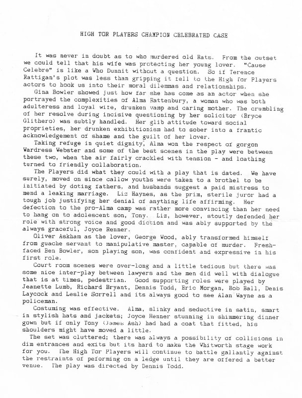 Cause Celebre, High Tor Players 1994, picture 5