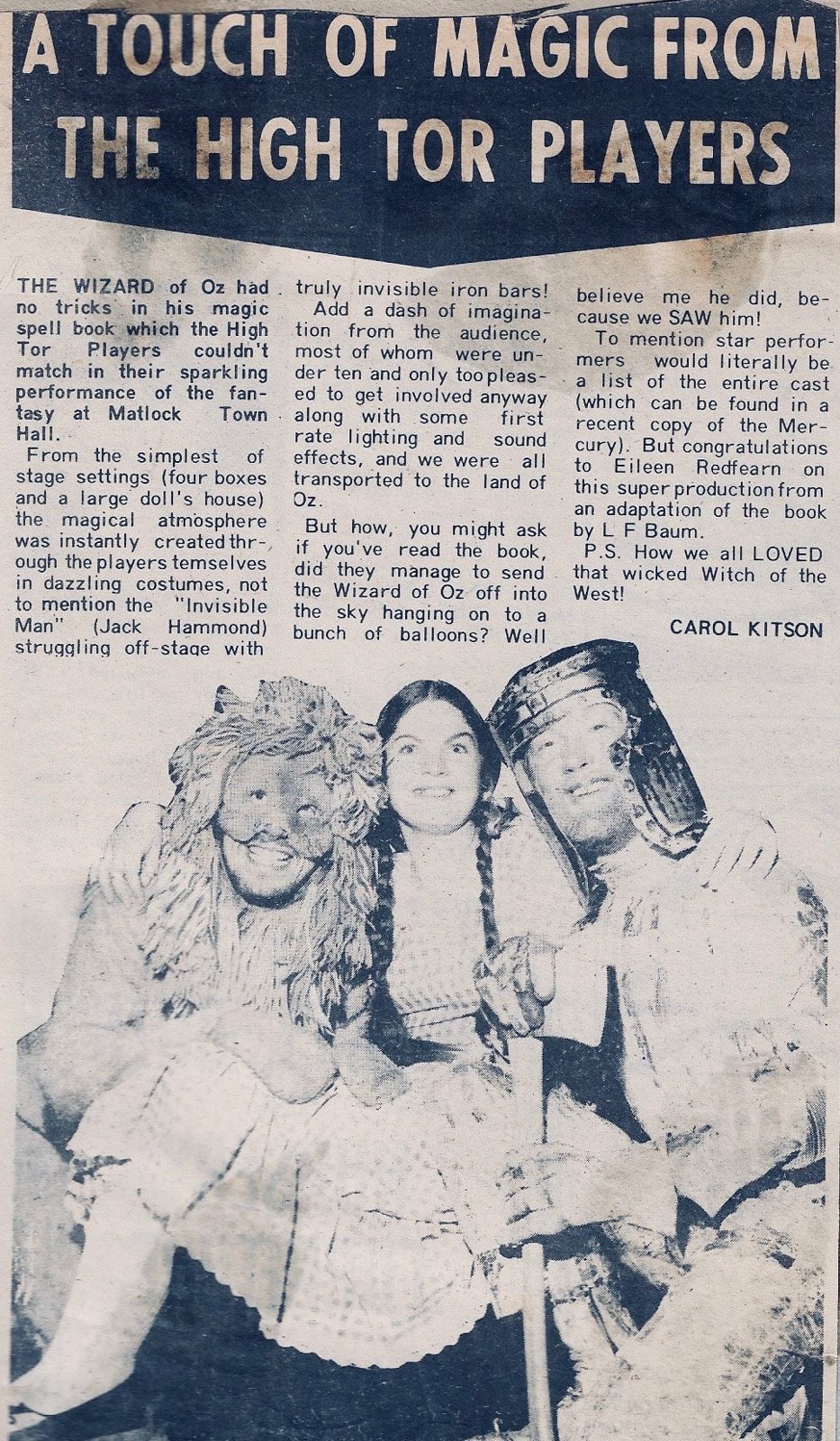 The Wizard of Oz, High Tor Players 1975, picture 1