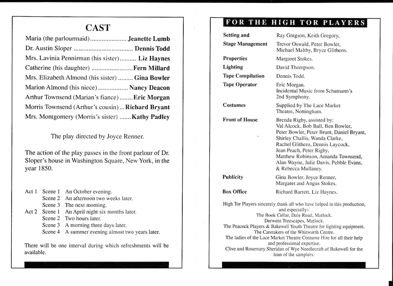 The Heiress, High Tor Players 1995, picture 1