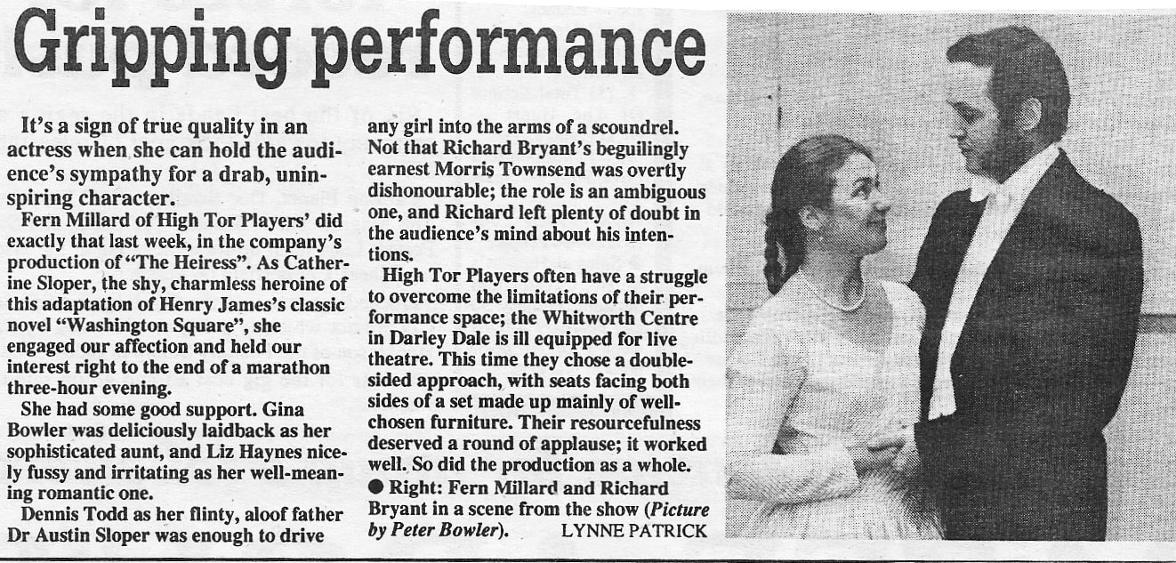 The Heiress, High Tor Players 1995, picture 7