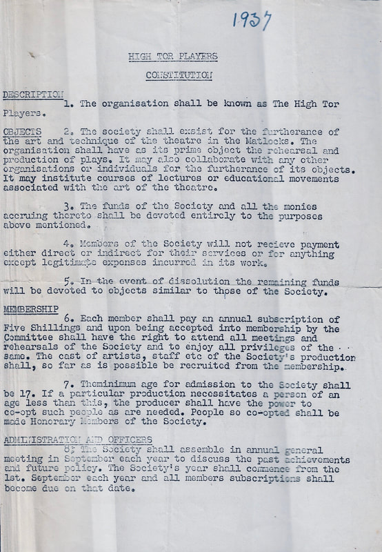 First Meeting, High Tor Players 1937, picture 1