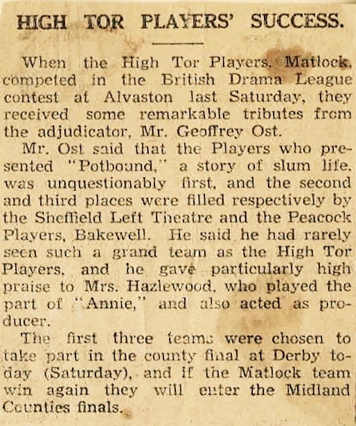 Potbound | High Tor Players, 1939