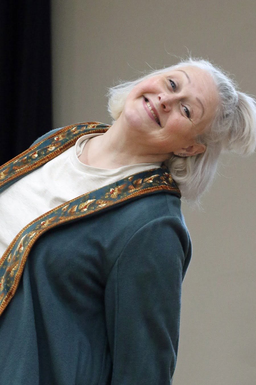 An expressive moment in an As You Like It rehearsal