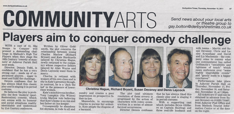 She Stoops To Conquer, High Tor Players 2011, picture 3
