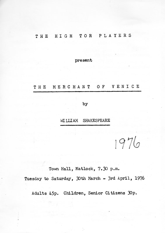 The Merchant of Venice, High Tor Players 1976, picture 2
